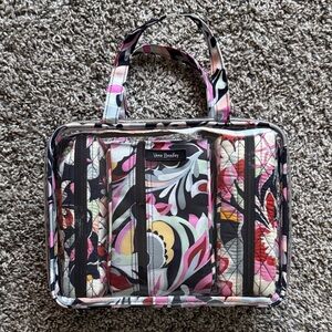 Vera Bradley Navy Blue and Pink Floral Travel Bag